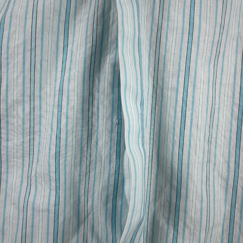 Hugo Boss Dress Shirt Men's Size 42 16.5 Blue Striped Button Up Long Sleeve - Picture 3 of 13